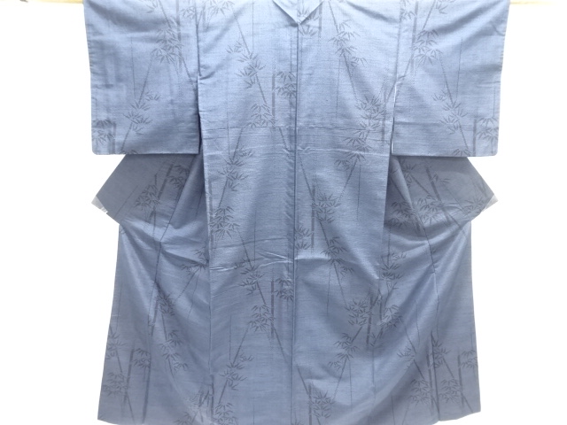 JAPANESE KIMONO / TSUMUGI / WOVEN BAMBOO GRASS